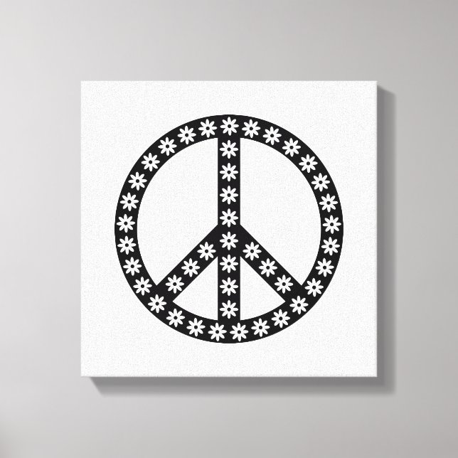 Toile Symbole de paix de la marguerite (Recto)