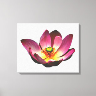 Toile Symbole de Yoga "LOTUS" Fleur MINIMALISTE Mur Art