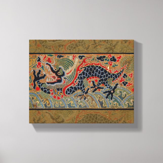 Toile Symbole dragon chinois Antique asiatique (Recto)