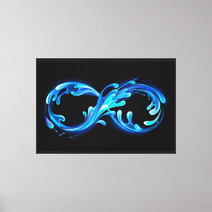 Toile Symbole Infini d'Eau Claire et Froide