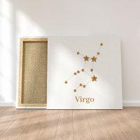Symbole moderne Zodiac Gold Virgo | Élément Terre