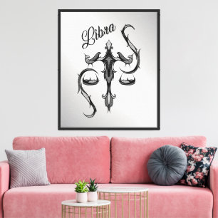 Toile SYMBOLE Zodiaque Libra