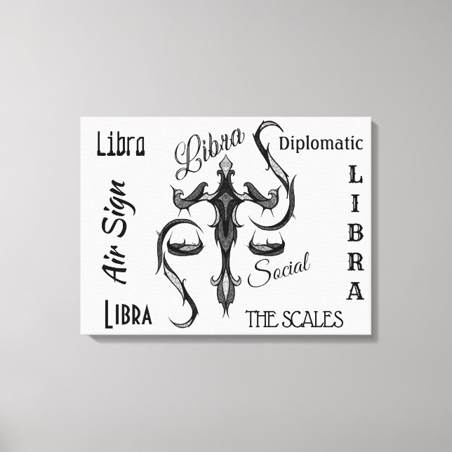 Toile SYMBOLE Zodiaque Libra (Recto)