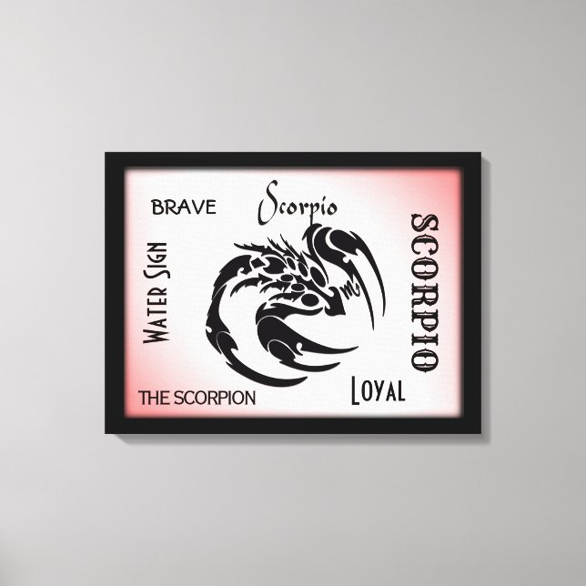 Toile SYMBOLE Zodiaque Scorpio (Recto)