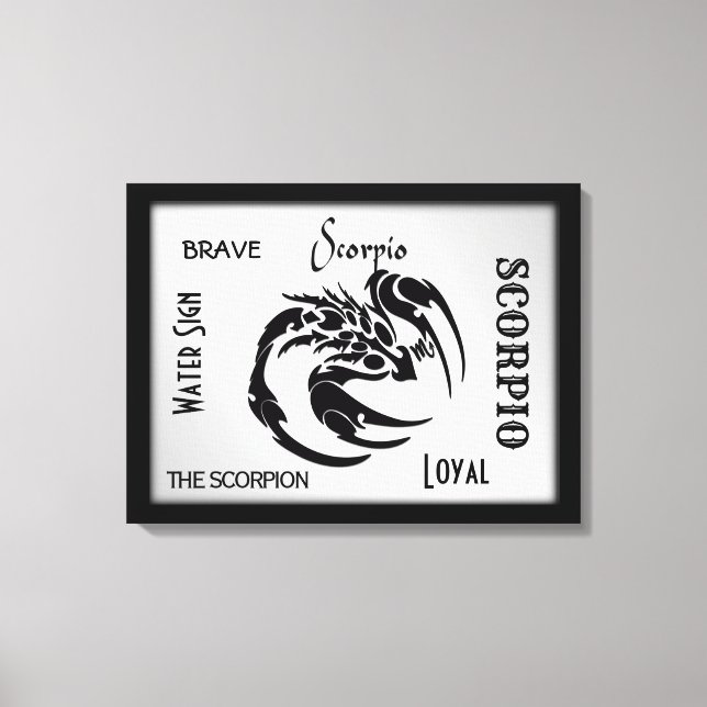 Toile SYMBOLE Zodiaque Scorpio (Recto)