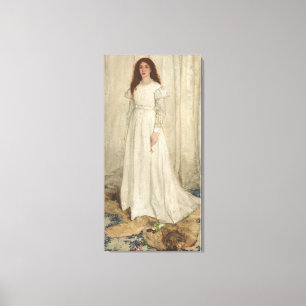 Toile Symphonie dans le blanc, no. 1 : La fille blanche