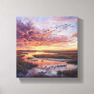 Toile Symphonie du coucher de soleil