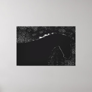 Toile Symphonie équine du crépuscule