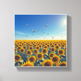 Toile Symphonie tournesol