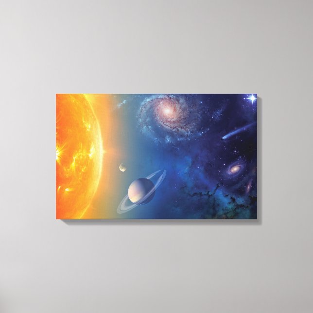 Toile Système solaire de la NASA Espace extra-atmosphéri (Recto)