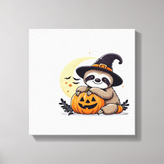 Toile T-shirt classique mignon motif Halloween de paress