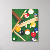 Table de billard Lifelike avec boules et craie