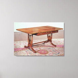 Toile Table de sofa avec des jambes d'harpe par Thomas