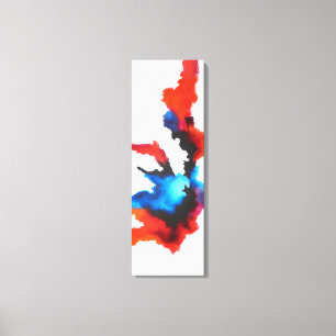 Toile Tableau Abstrait Expressionniste Noir Et Blanc