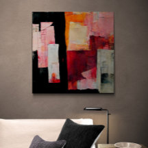 Tableau Abstrait "Promesses pacifiques". Tableau P