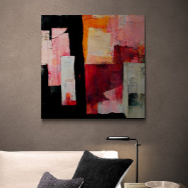 Toile Tableau Abstrait "Promesses pacifiques". Tableau P