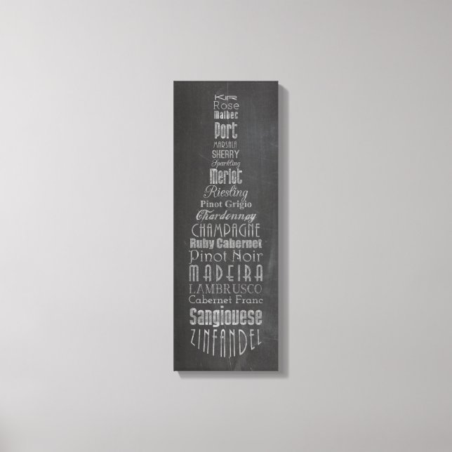 Toile Tableau de bord Words Words (Recto)