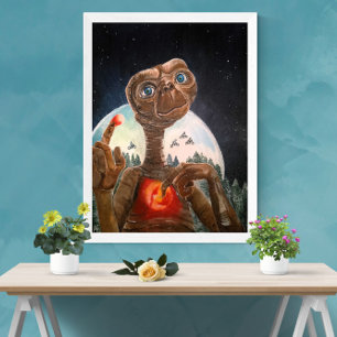 Toile Tableau de portrait Alien par Alfred Fox