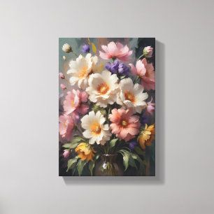 Toile Tableau Décoratif ( Fleurs De Grace)