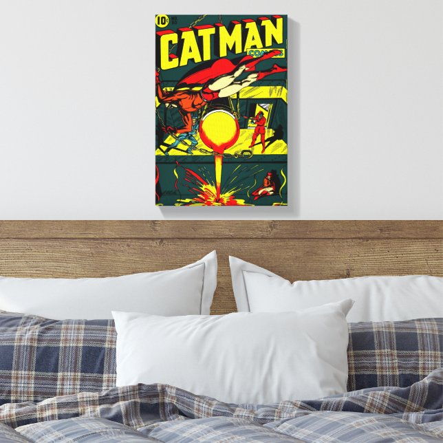 Toile Tableaux CAT-MAN des années 1940 (Insitu(Chambre))