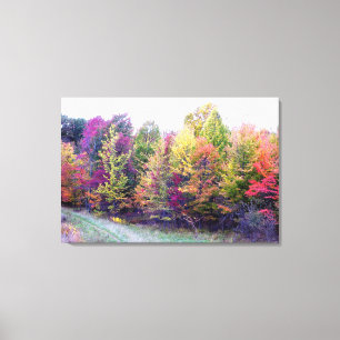 Toile Tableaux de couleurs d'automne