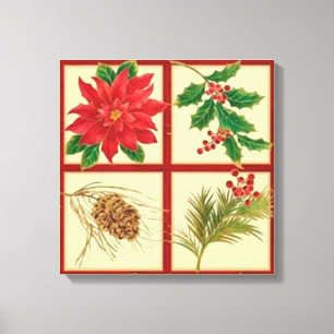 Toile Tableaux de la fenêtre de Noël