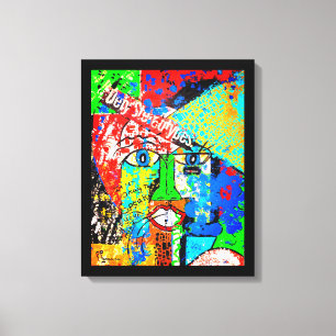 Toile Tableaux étirés Abstraits contre les stéréotypes