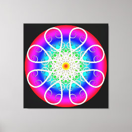 Toile Tableaux étirés Fleurs Abstraites