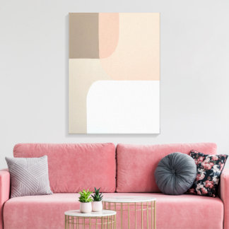 Toile Tableaux minimalistes Abstraits étagés neutres