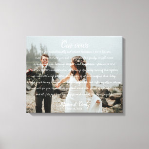 Toile Tableaux photos et vidéos Mariages personnalisés