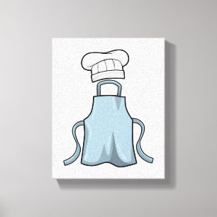 Toile tablier de cuisine et casquette de Cuisine
