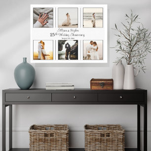 Toile Tabouret minimaliste 6 Photo 25e anniversaire Mari