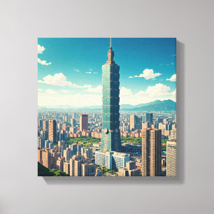Toile Taipei 101 Taïwan
