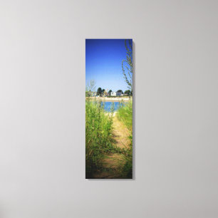 TOILE TALL PEEK OF LAKE VIEW VILLAGE PHOTO SUR CANVAS