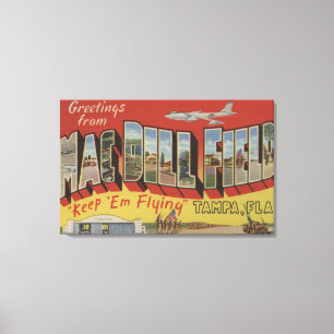 Toile Tampa, Floride - Salutations De Mac Dill Field