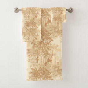 Toile Tan Paysage vintage avec Urnes et Colonnes