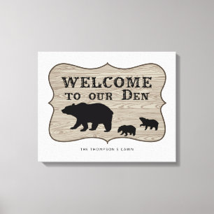 Toile Tanière d'ours rustique