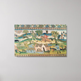 Toile Tapis de Tableau de Bradford, détail des scènes 