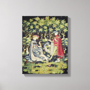 Toile Tapisserie d'Arras, offre du coeur