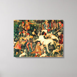 Toile Tapisseries Unicorn Classique médiéval défend la c