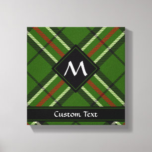 Toile Tartan Vert, Noir, Rouge et Blanc