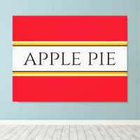 Tarte aux pommes Douces Rayures Rouges Blanches Ja