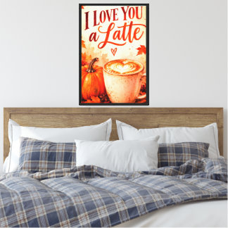 Toile Tasse de café d'automne confortable avec écharpe o