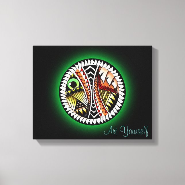 Toile Tatouage de bataille (Recto)