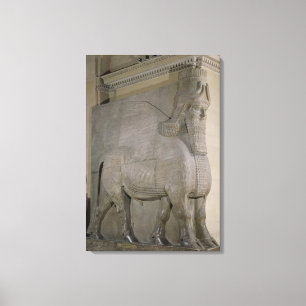 Toile Taureau à ailes à une façade du Roi Sargon II