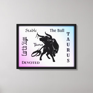 Toile Taurus puissant le Zodiaque Bull