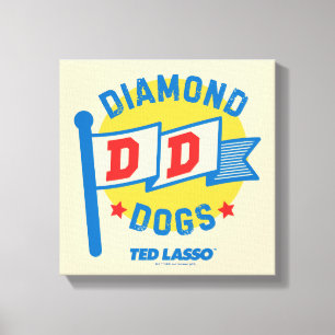 Toile Ted Lasso Diamond Chiens Pennant Graphisme