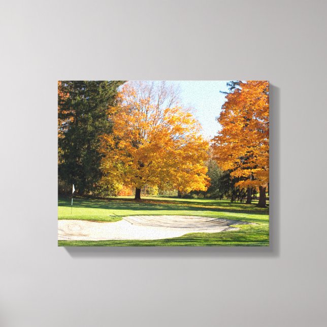 Toile Tee time en automne (Recto)