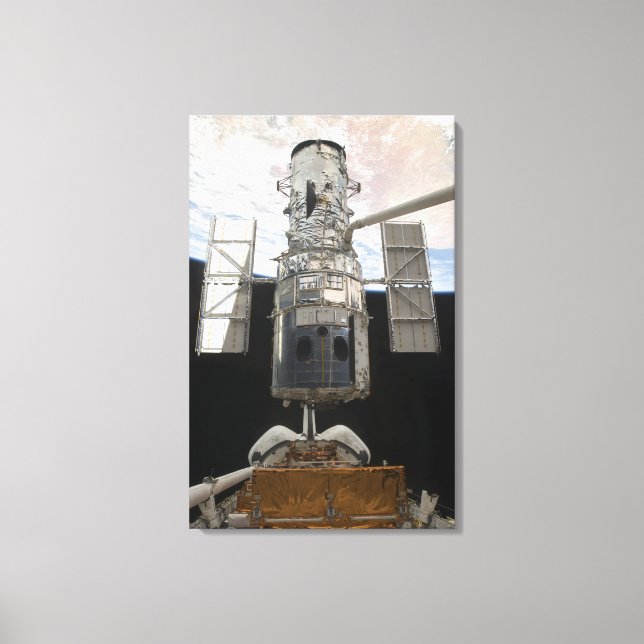 Toile Télescope spatial Hubble dans la baie de fret Atla (Recto)