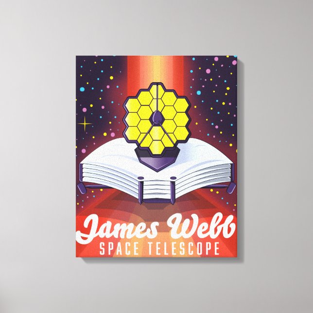 Toile Télescope spatial James Webb. (Recto)